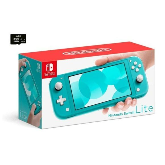*5x Host Pick!* Nintendo Switch Lite in Turquoise Bundle - Picture 7 of 7
